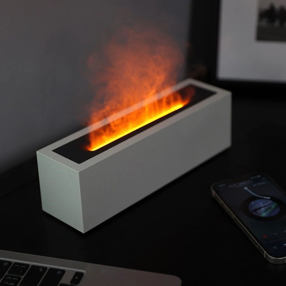 Aroma difuzér a zvlhčovač vzduchu IMMAX FLAME s imitací plamene