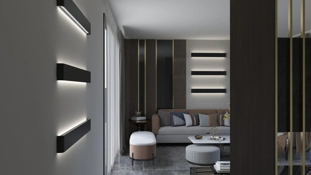 NEO LINEA nástěnné svítidlo 76cm 40W černé zigbee