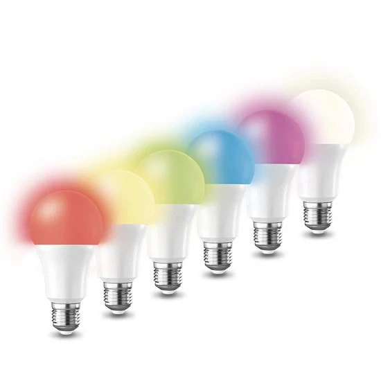 LED SMART WIFI žárovka, klasický tvar, 10W, E27, RGB, 270°, 900lm