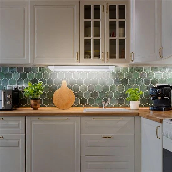LED podlinkové svítidlo, 10W, 4100K, 3-stupňové stvmívání, dotekový spínač, hliník, 58cm