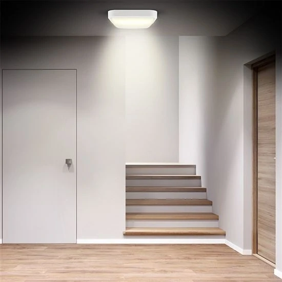 LED venkovní osvětlení čtvercové, 20W, 1500lm, 4000K, IP54, 19cm