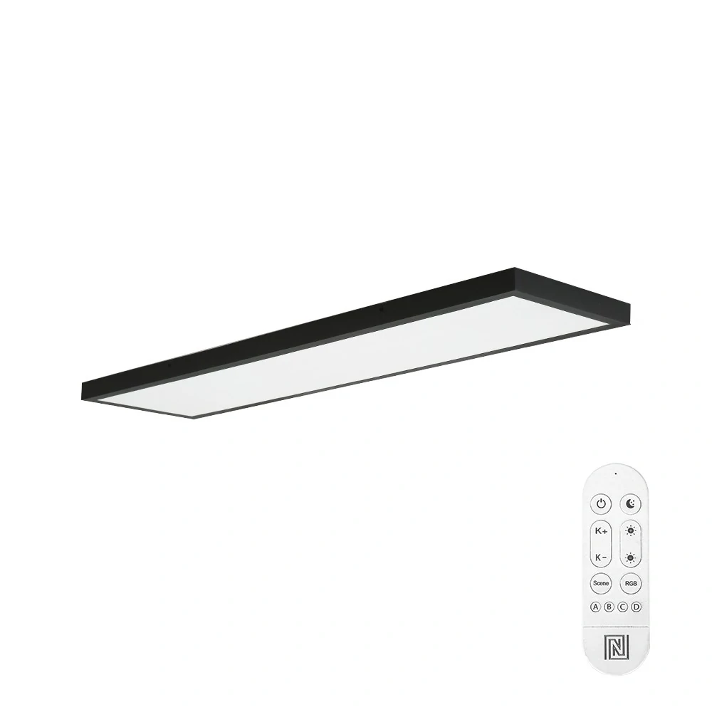 NEO LITE FRAME Smart stropní svítidlo 120x30cm, IP44, CCT,  WiFi, Tuya, BEACON černé