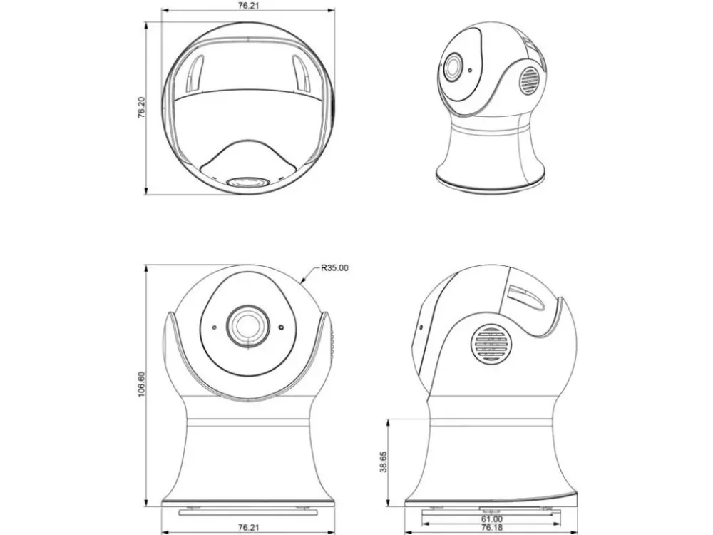 Immax NEO LITE Smart Security Venkovní kamera EYE 355°, P/T, HD 2MP,WiFi,ONVIF