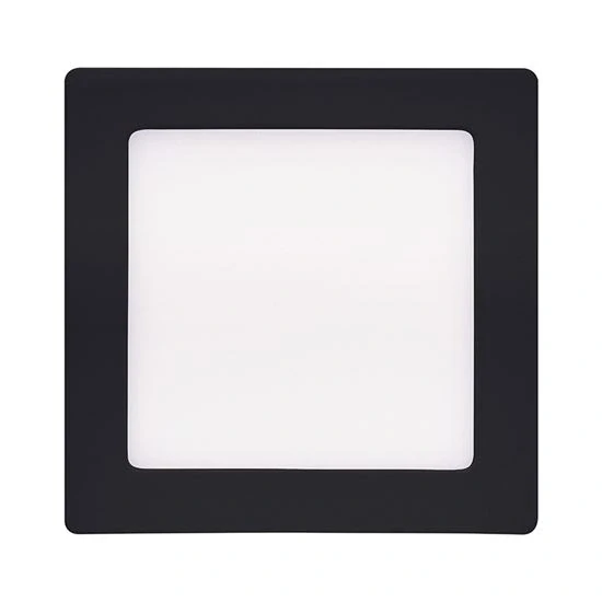 LED mini panel CCT, přisazený, 12W, 900lm, přepínání 3000K, 4000K, 6000K, čtvercový, černý