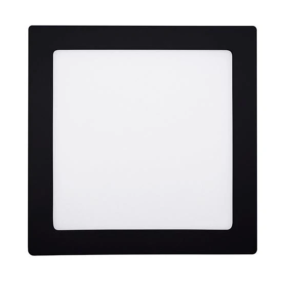 LED mini panel CCT, přisazený, 18W, 1530lm, přepínání 3000K, 4000K, 6000K, čtvercový, černý