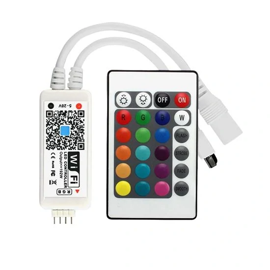 LED smart wifi světelný pás, 5m, 4,8W/m, IP65, RGB+CCT