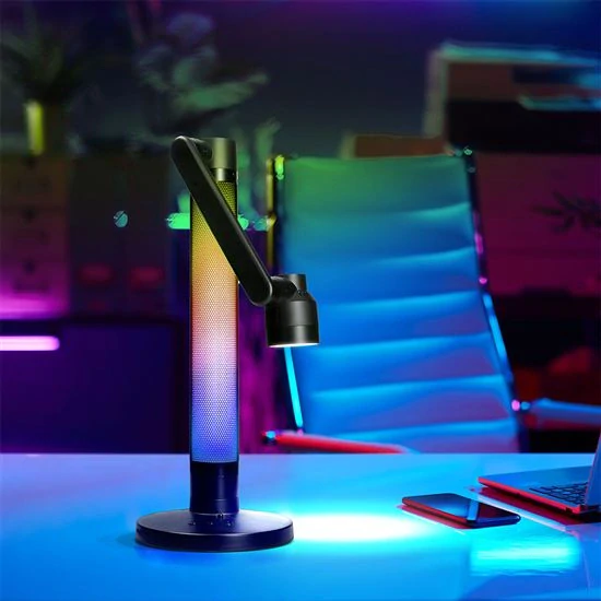 LED stmívatelná lampička s RGB podsvícením, 10W, 600lm, změna chromatičnosti, dál. ovladač