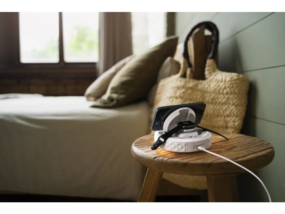 Multifunkční stolní hodiny IMMAX clock s bezdrátovou nabíječkou Qi 5W/10W