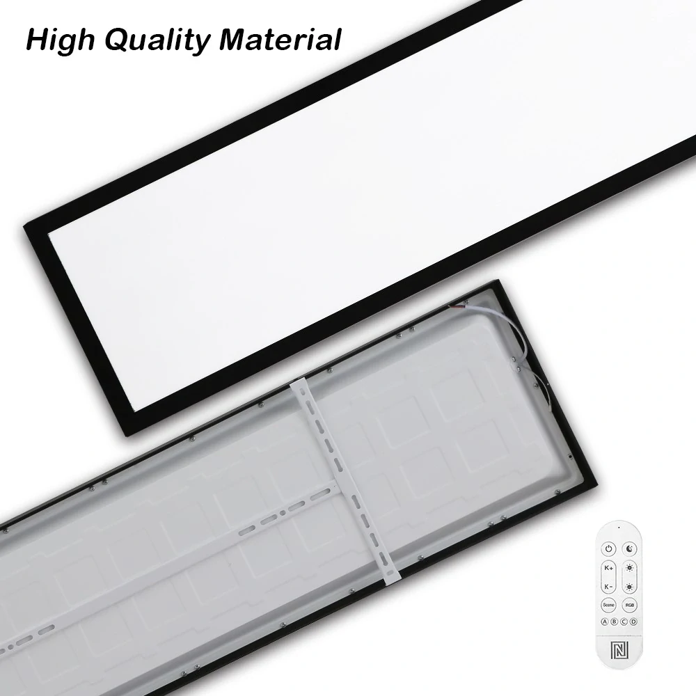 NEO LITE FRAME Smart stropní svítidlo 120x30cm, IP44, CCT,  WiFi, Tuya, BEACON černé