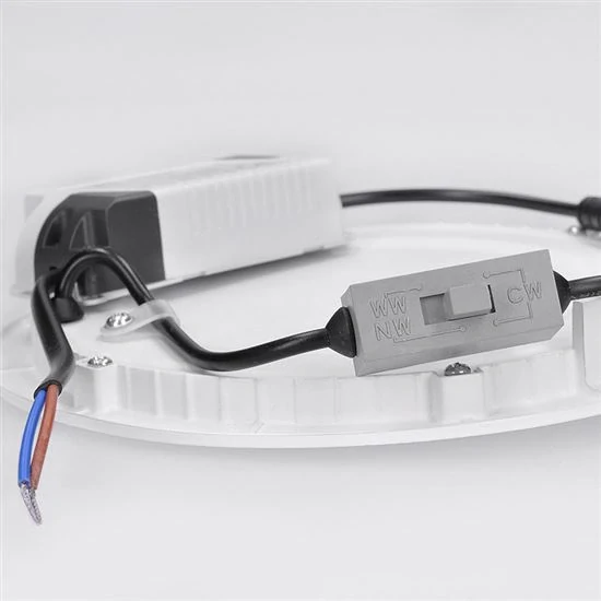 LED mini panel CCT, podhledový, 18W, 1530lm, 3000K, 4000K, 6000K, čtvercový