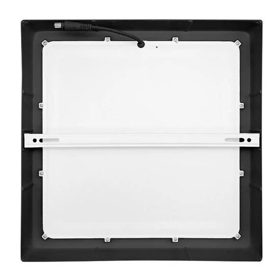LED mini panel CCT, přisazený, 24W, 1800lm, přepínání 3000K, 4000K, 6000K, čtvercový, černá