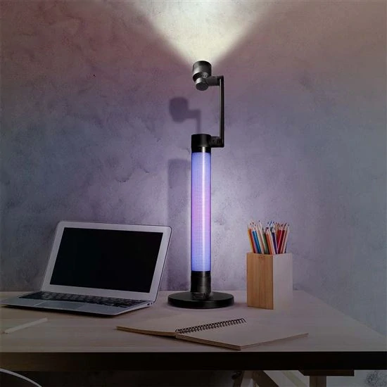 LED stmívatelná lampička s RGB podsvícením, 10W, 600lm, změna chromatičnosti, dál. ovladač