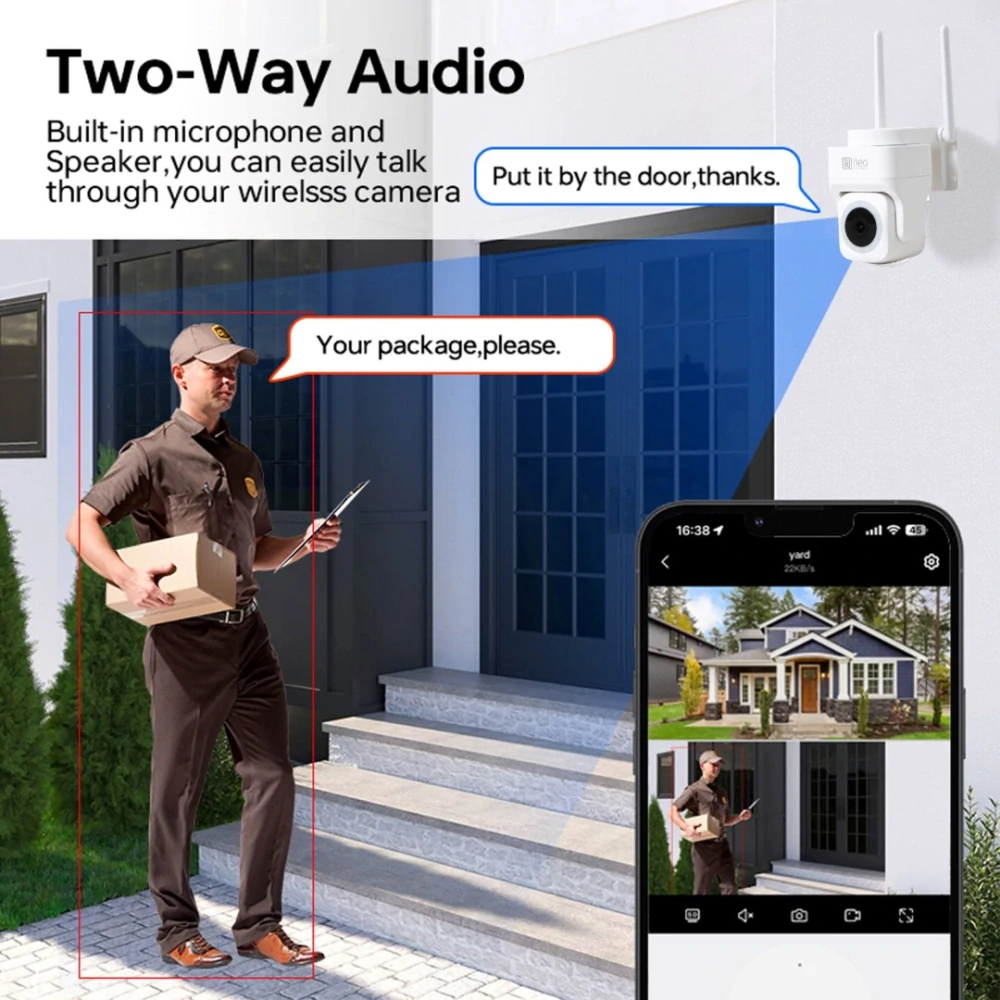 Immax NEO LITE Smart Security venkovní kamera CUBE, PT, WiFi 2,4 a 5GHz, 4MP, ONVIF