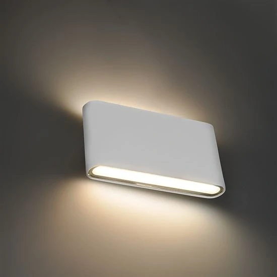 LED venkovní nástěnné osvětlení Modena, 12W, 680lm, 120°, bílá