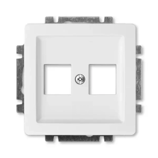 Kryt zásuvky komunikační, bílá, SWING
