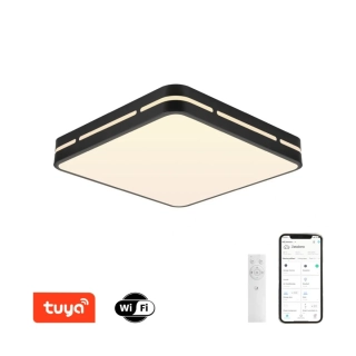NEO LITE PERFECTO Smart stropní svítidlo čtverec 42cm, 48W černé Tuya WiFi