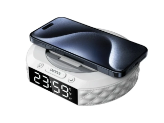 Multifunkční stolní hodiny IMMAX clock s bezdrátovou nabíječkou Qi 5W/10W