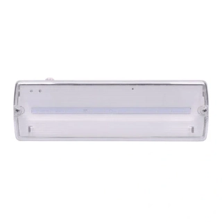 LED nouzové osvětlení, 6W, 270lm, IP65, LiFePo4 1500mAh baterie, autotest