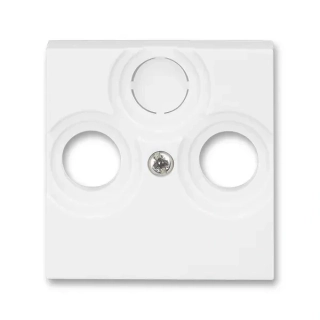 Kryt zásuvky televizní, Bílý, LEVIT