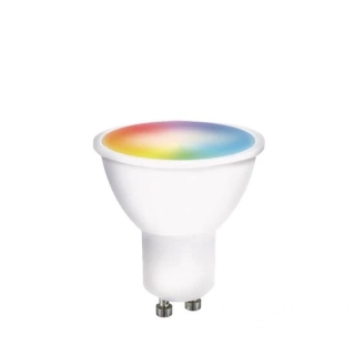 LED SMART WIFI žárovka, GU10, 5W, RGB, 425lm